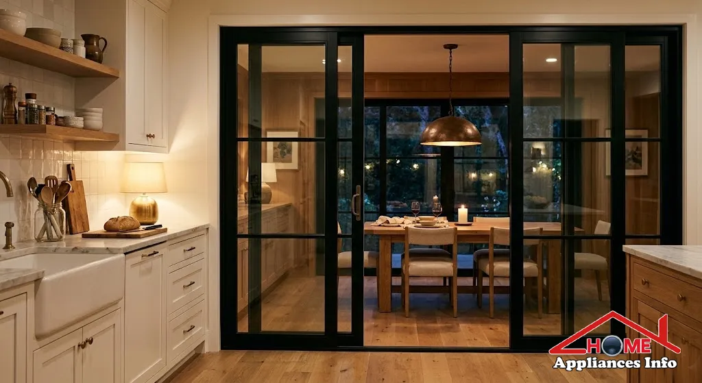 kitchen glass partition design