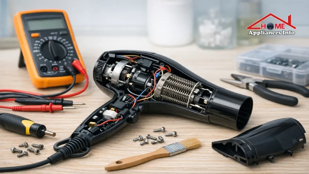 how to repaair hair dryer