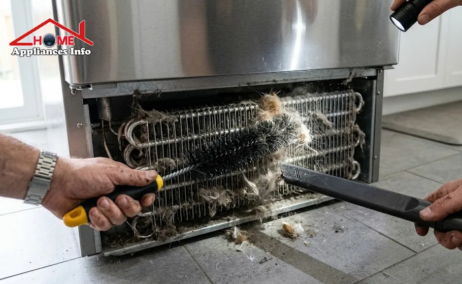 how to clean refrigerator coils